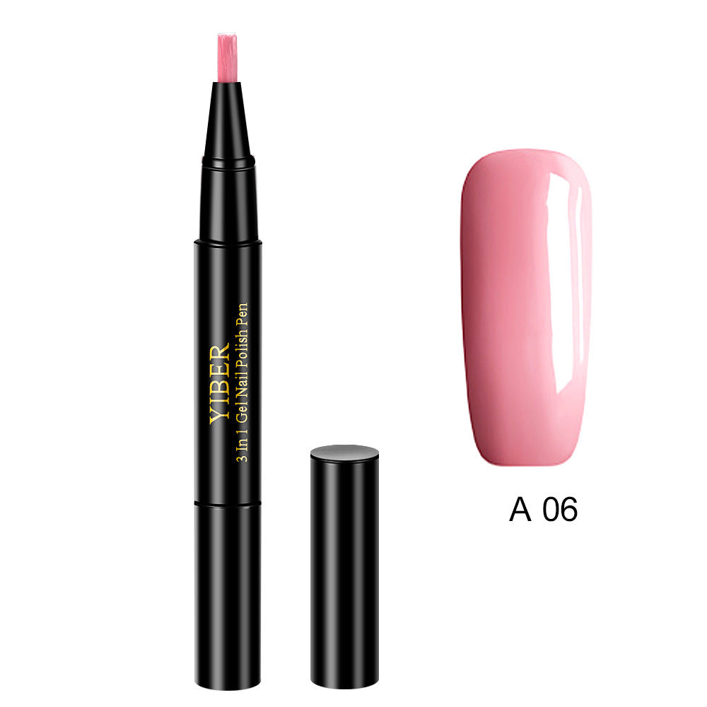 3 In 1 Gel Nail Varnish Pen Glitter One Step Nail Art Gel Polish Hybrid 3 In 1 Gel Nail Varnish Pen Glitter One Step Nail Art Gel Polish Hybrid